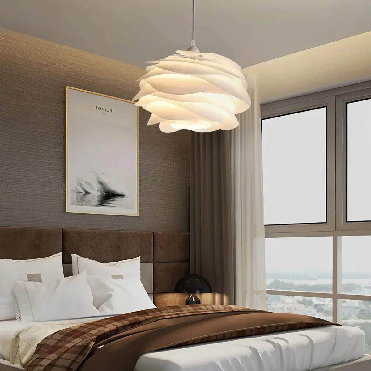 Blumen-Pendelleuchte mit Rosendesign für das Schlafzimmer | Desfino