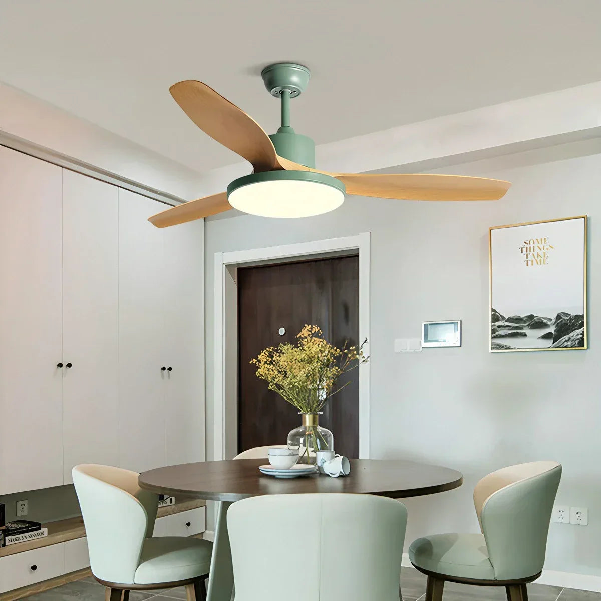 Scandi Reversible Ceiling Fan with Light | Desfino