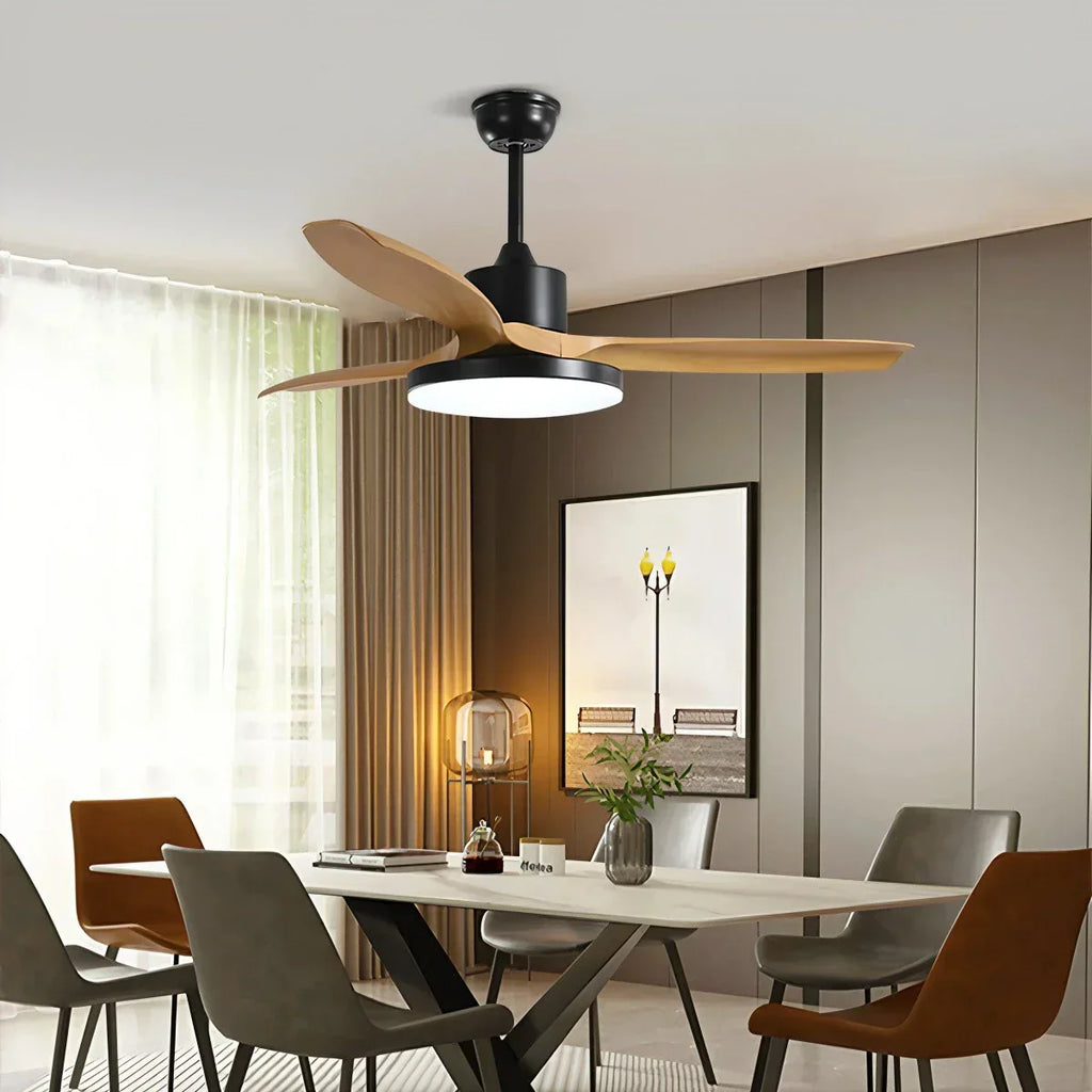 Scandi Reversible Ceiling Fan with Light | Desfino