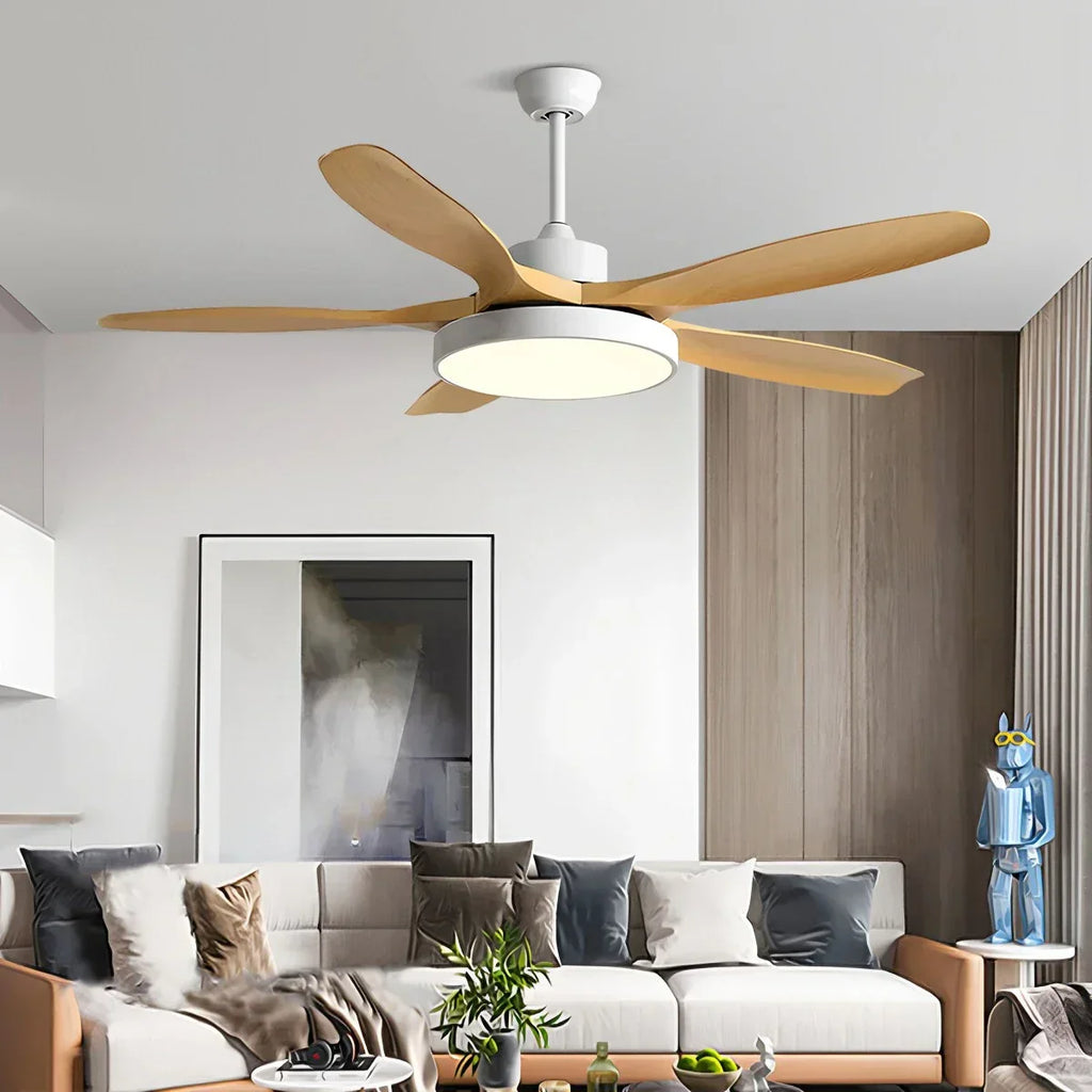 Scandi Reversible Ceiling Fan with Light | Desfino