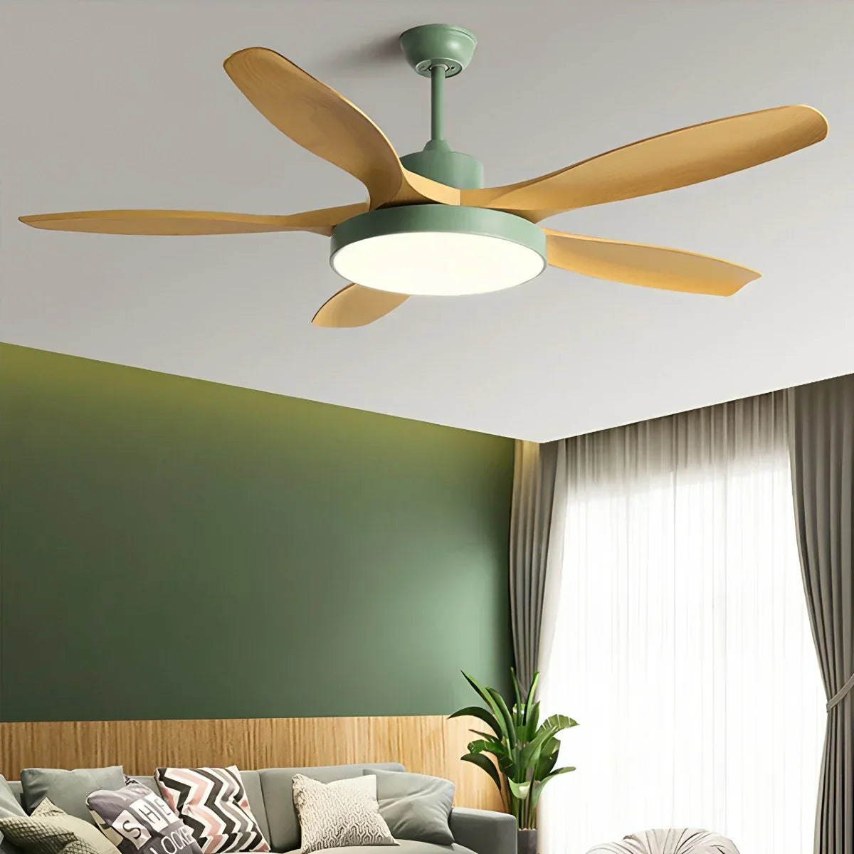 Scandi Reversible Ceiling Fan with Light | Desfino