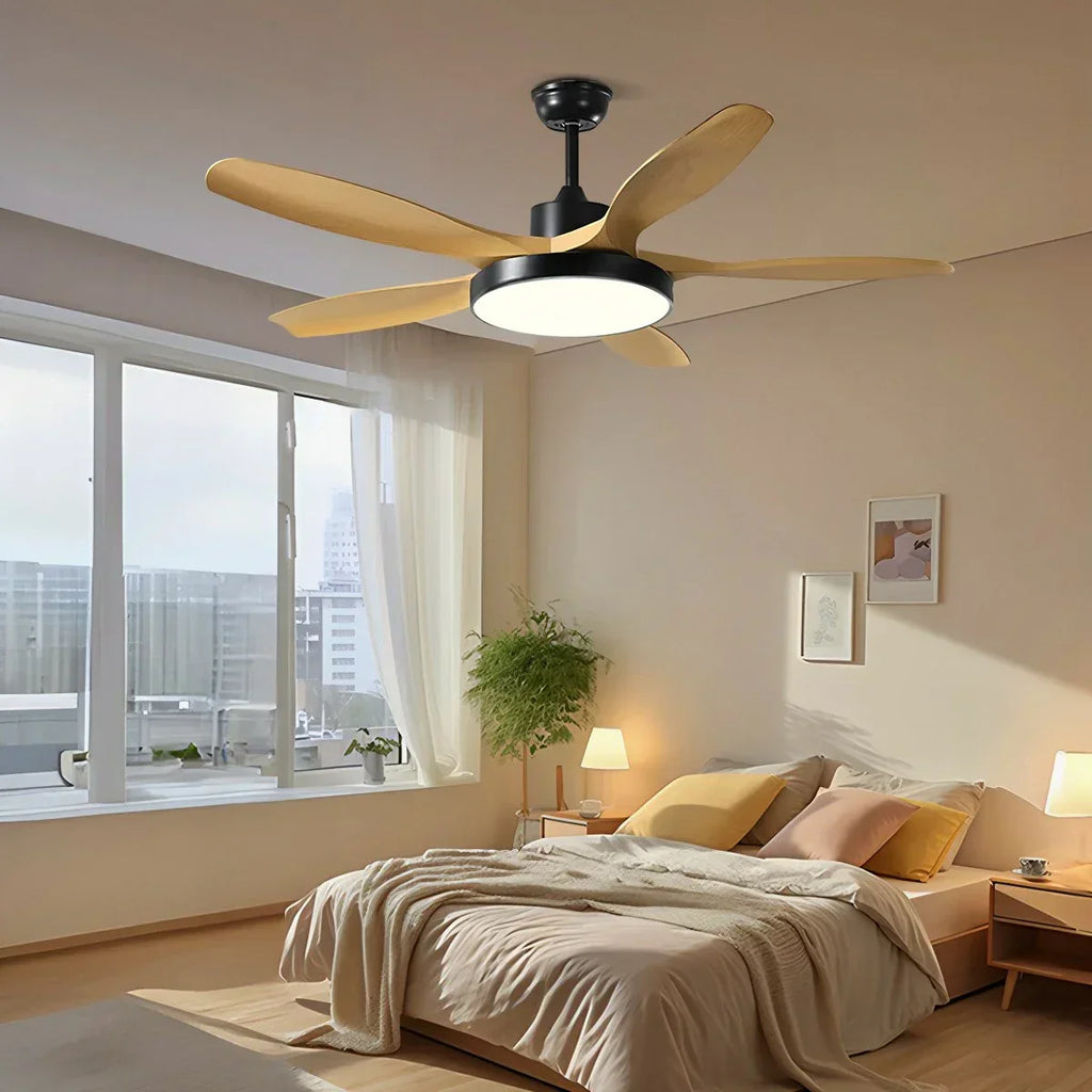 Scandi Reversible Ceiling Fan with Light | Desfino
