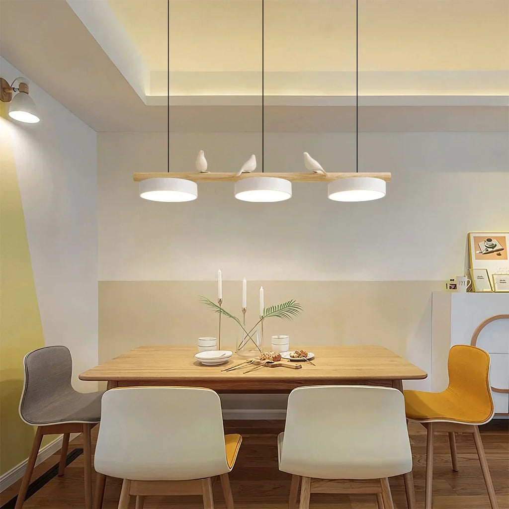 Modern Bird Perch Linear Chandelier for Dining Room | Desfino