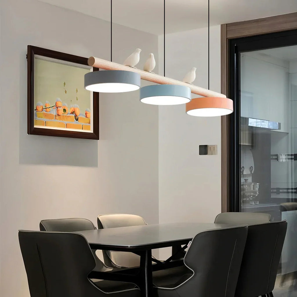 Modern Bird Perch Linear Chandelier for Dining Room | Desfino