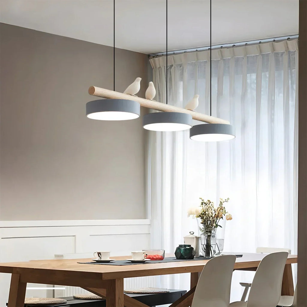 Modern Bird Perch Linear Chandelier for Dining Room | Desfino