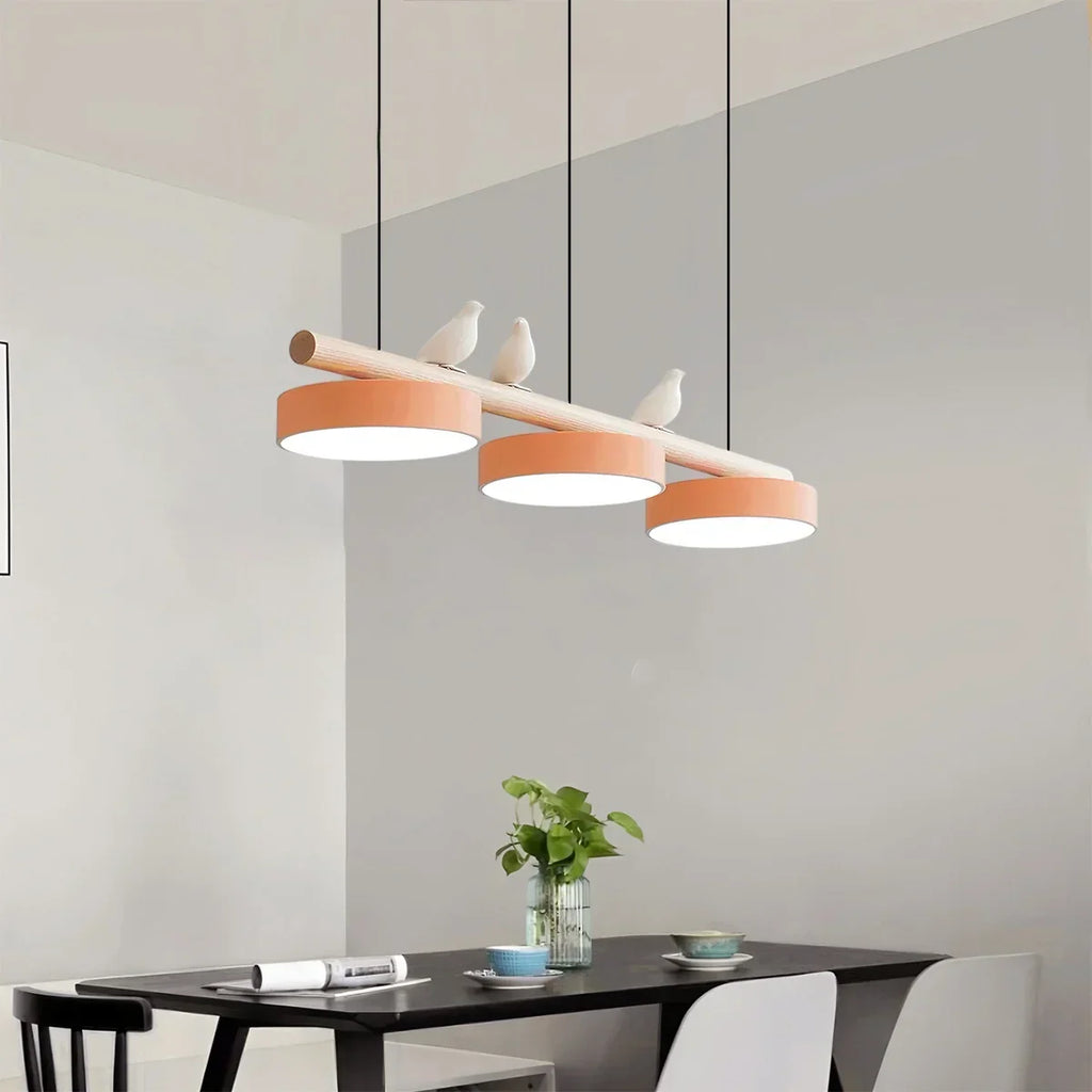 Modern Bird Perch Linear Chandelier for Dining Room | Desfino