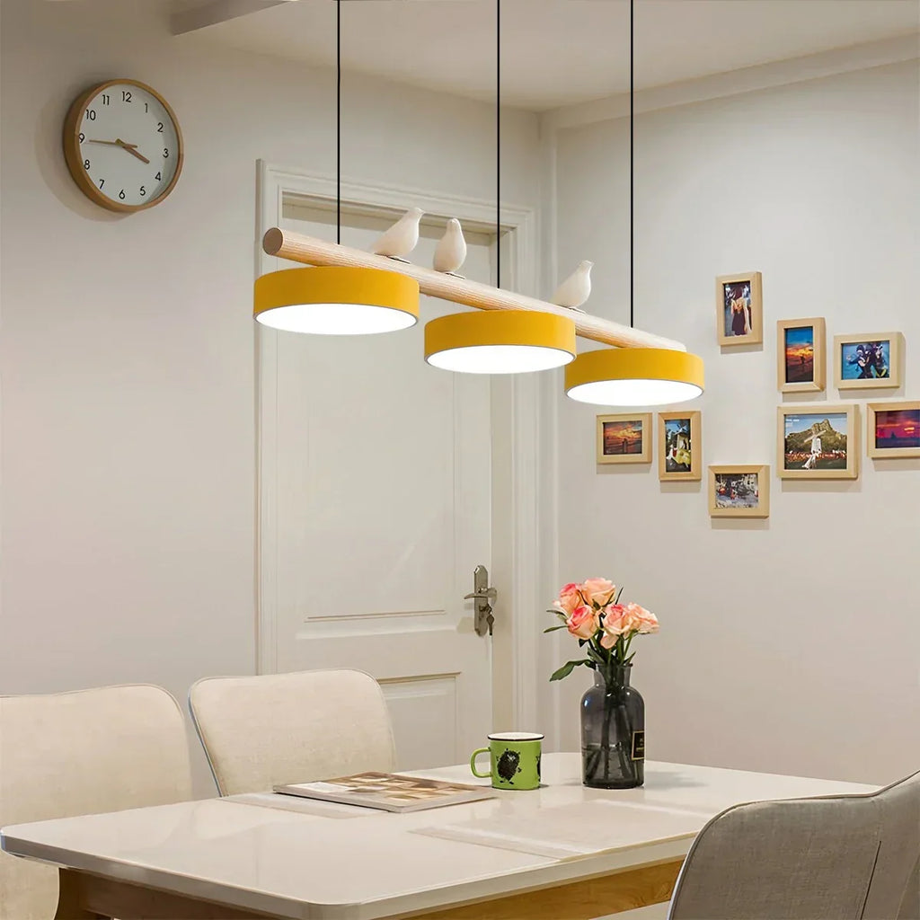 Modern Bird Perch Linear Chandelier for Dining Room | Desfino