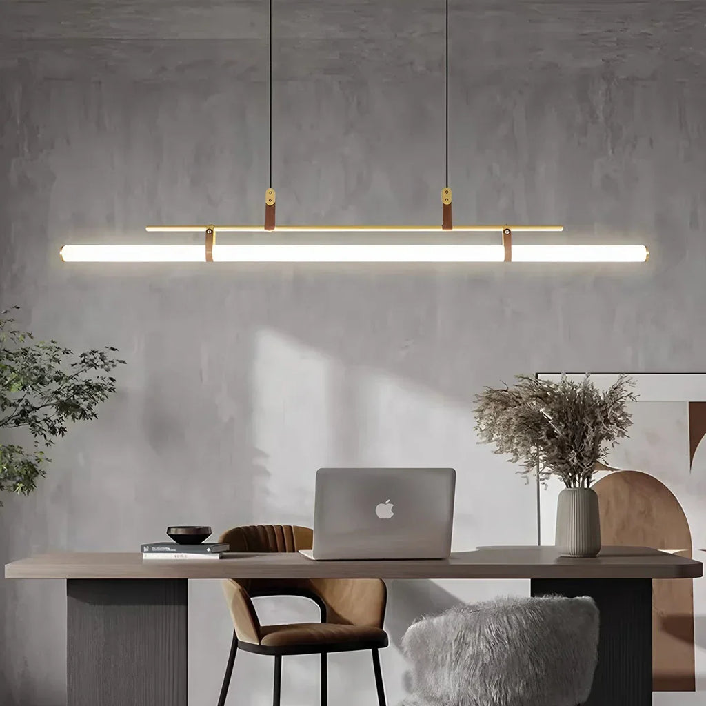 Lineare LED-Pendelleuchte Solin für den Essbereich | Desfino