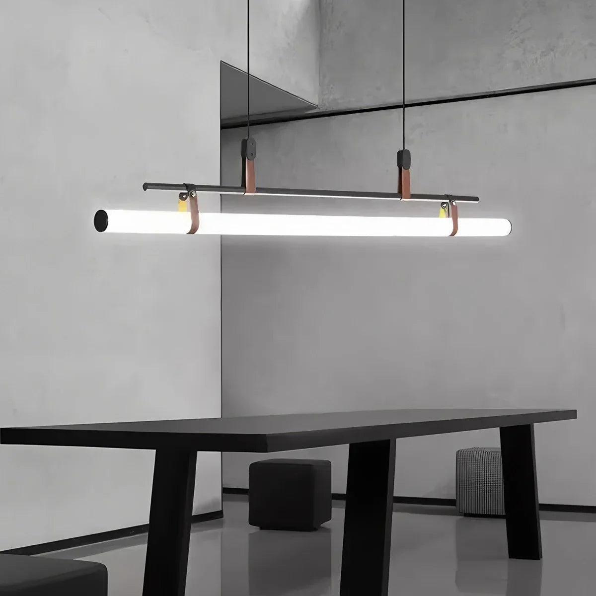 Lineare LED-Pendelleuchte Solin für den Essbereich | Desfino
