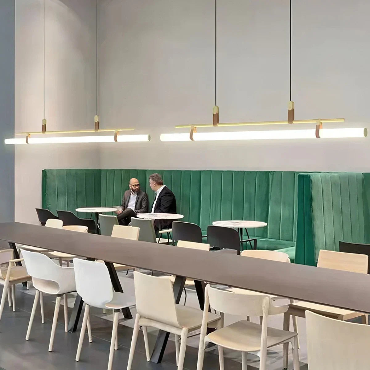 Lineare LED-Pendelleuchte Solin für den Essbereich | Desfino