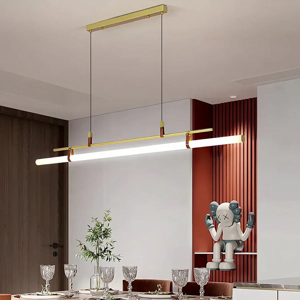 Lineare LED-Pendelleuchte Solin für den Essbereich | Desfino