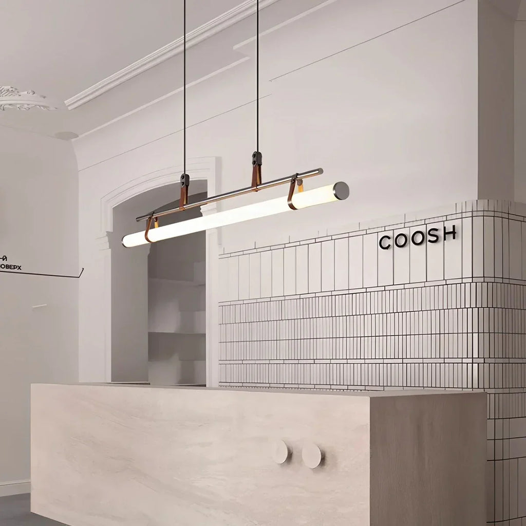 Lineare LED-Pendelleuchte Solin für den Essbereich | Desfino