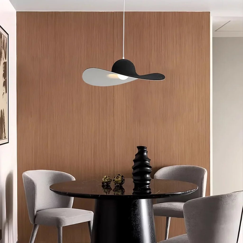 Straw Hat Acoustic Pendant Light for Dining room | Desfino