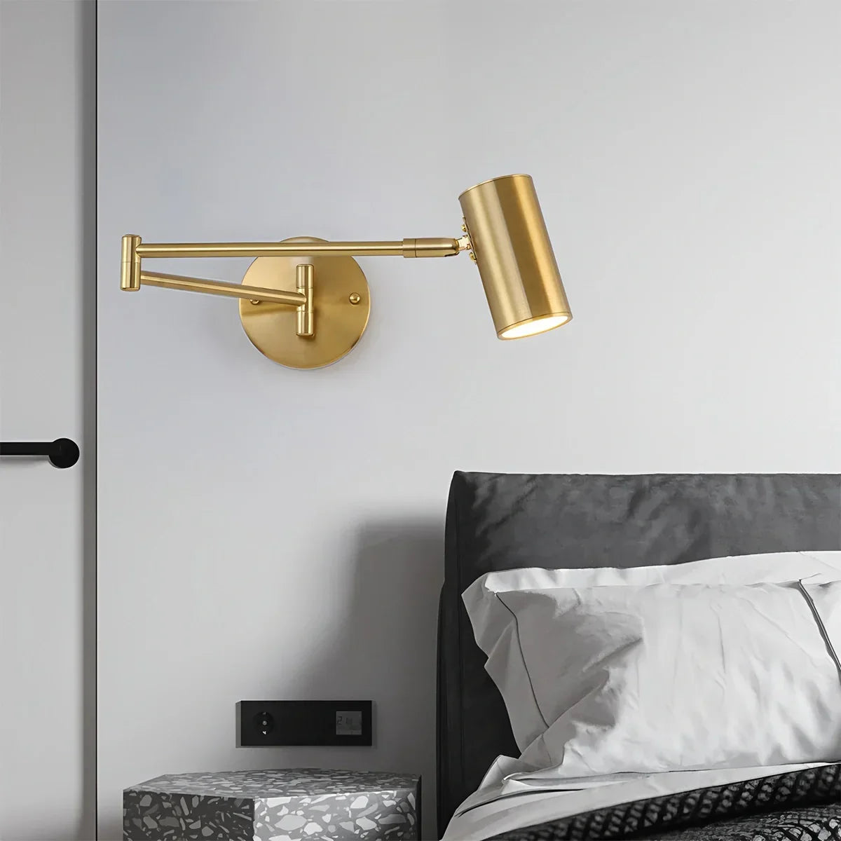 Swing Arm Wall Sconce for Bedroom | Desfino