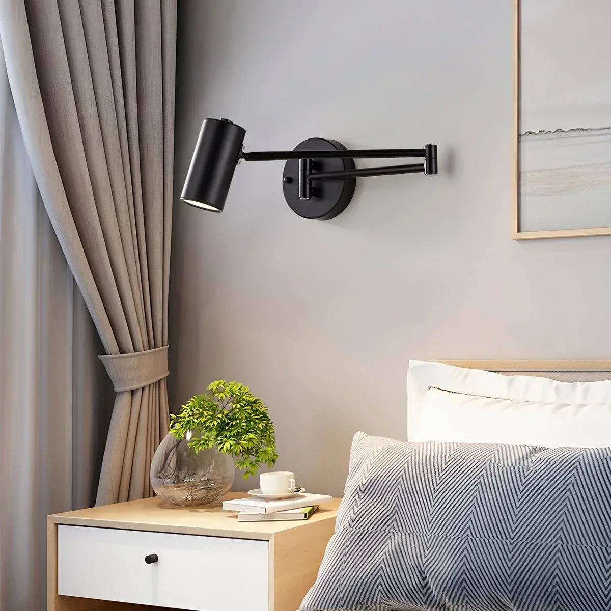 Swing Arm Wall Sconce for Bedroom | Desfino
