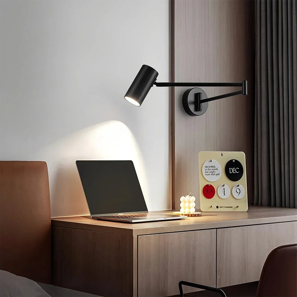Swing Arm Wall Sconce for Bedroom | Desfino