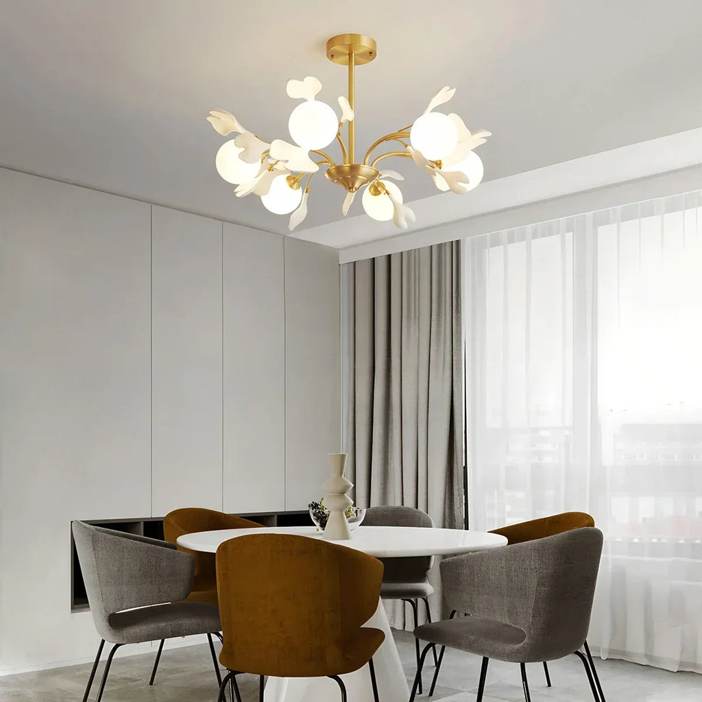 Thalassa Ginkgo Chandelier for Living Room | Desfino