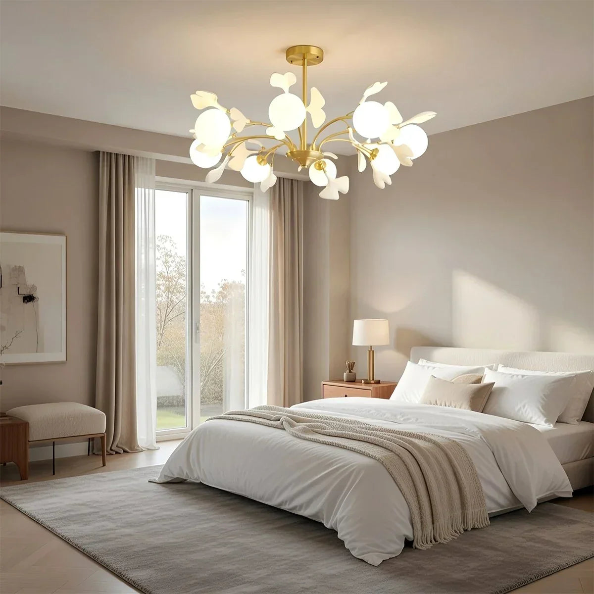 Thalassa Ginkgo Chandelier for Living Room | Desfino