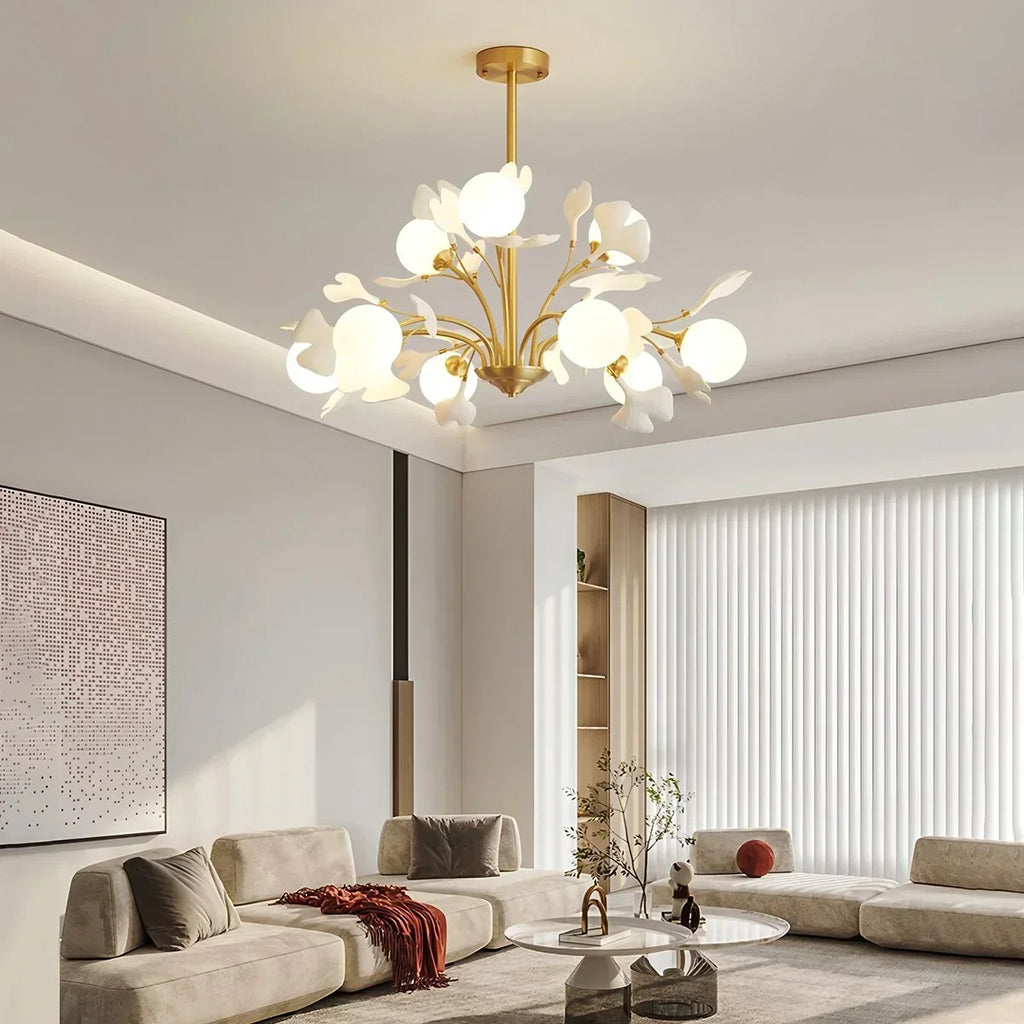 Thalassa Ginkgo Chandelier for Living Room | Desfino