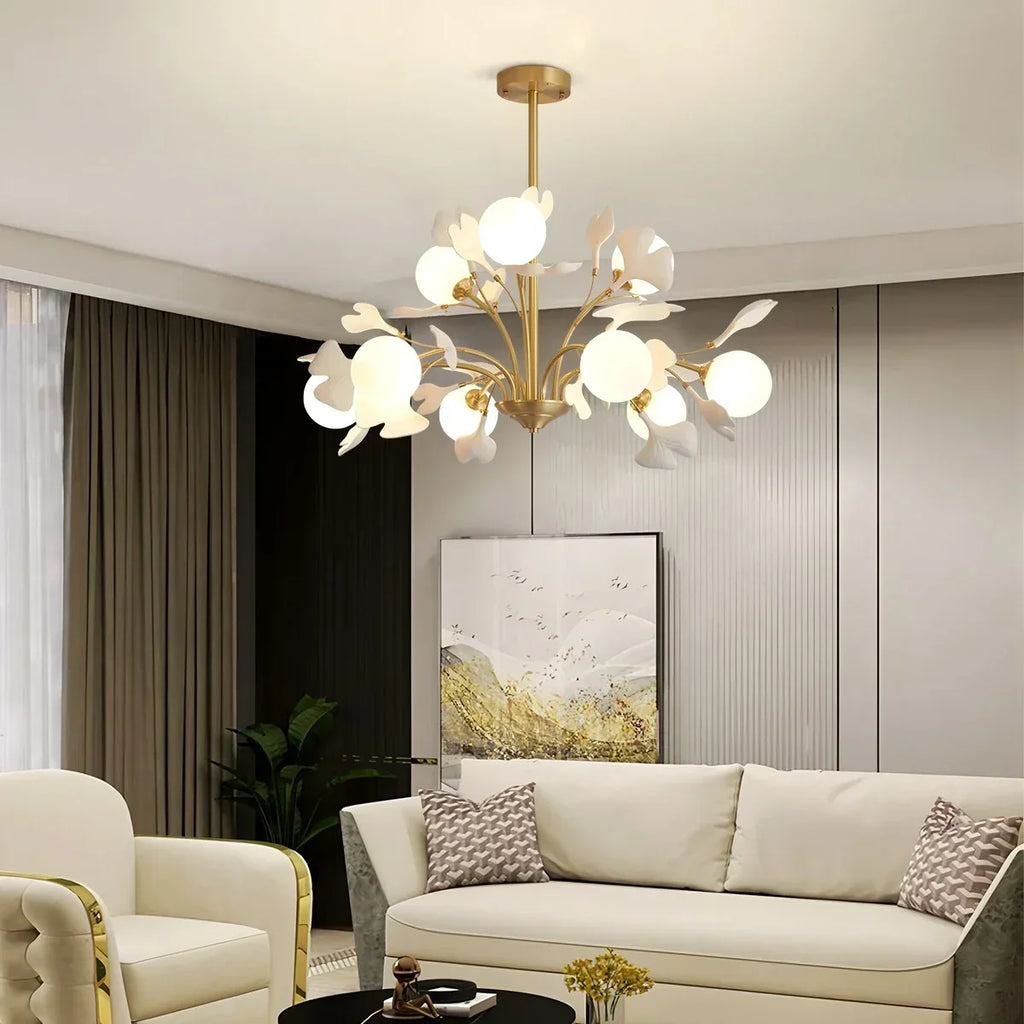 Thalassa Ginkgo Chandelier for Living Room | Desfino