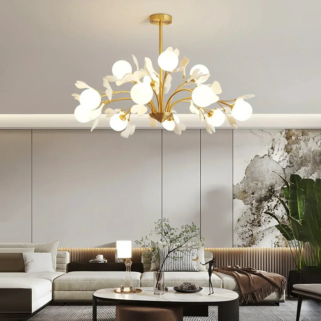 Thalassa Ginkgo Chandelier for Living Room | Desfino