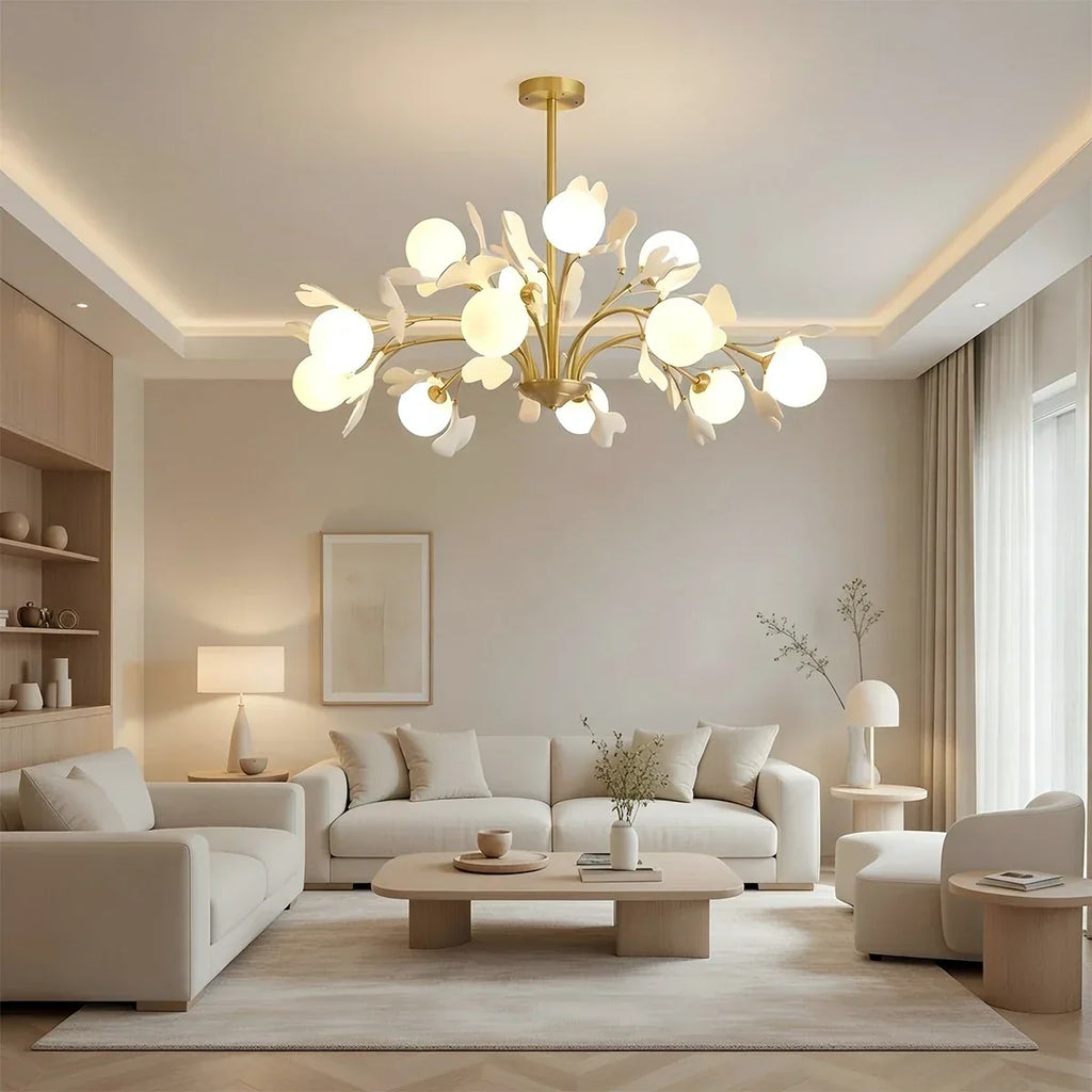 Thalassa Ginkgo Chandelier for Living Room | Desfino