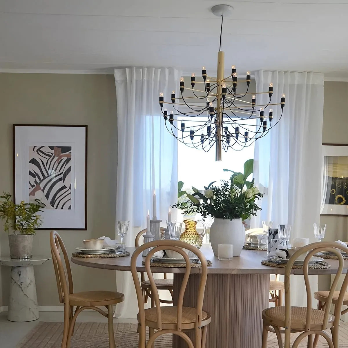 Tiered Modern Candle Chandelier | Desfino