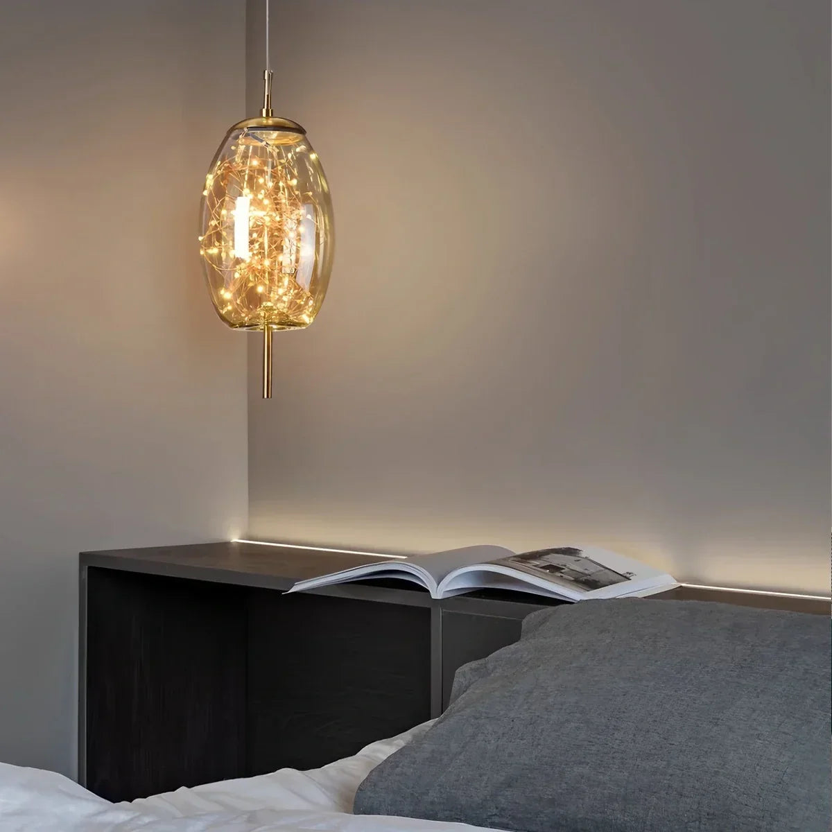 Moderne Pendelleuchte Twirl für das Schlafzimmer | Desfino