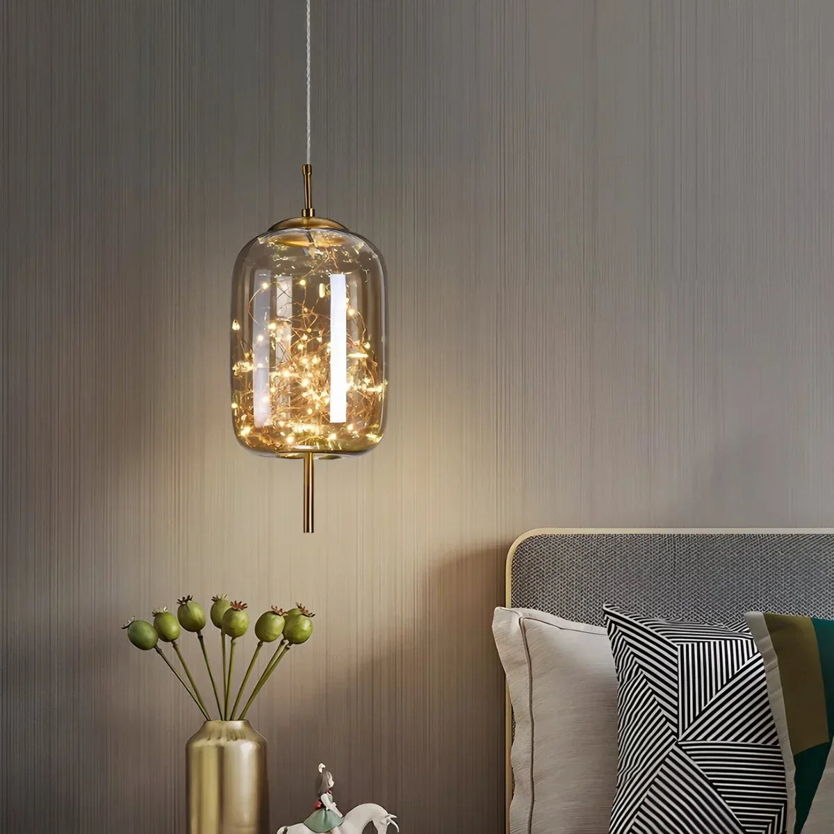 Moderne Pendelleuchte Twirl für das Schlafzimmer | Desfino
