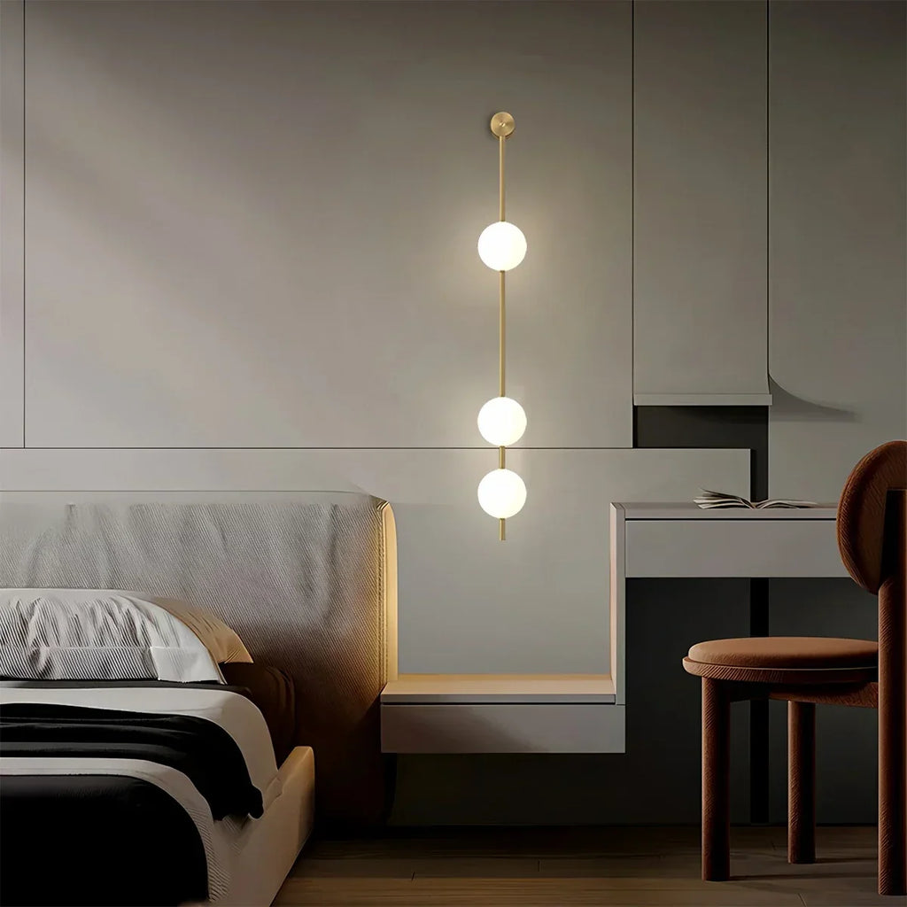 Vertical Balls Wall Lamp for Corridor | Desfino