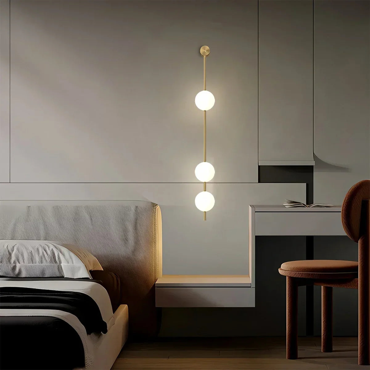 Vertical Balls Wall Lamp for Corridor | Desfino
