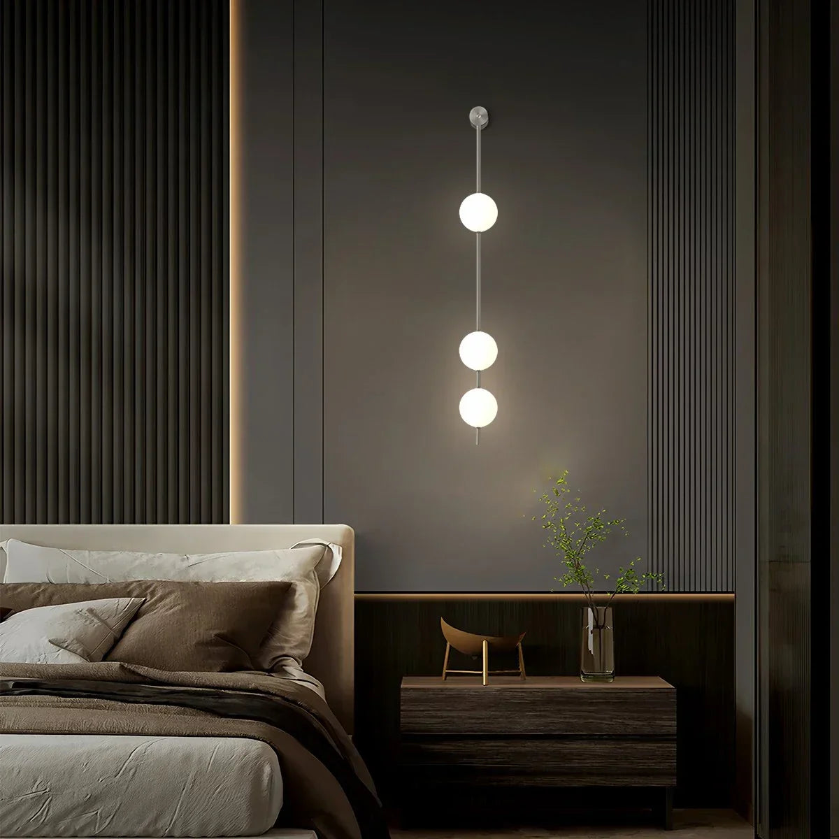 Vertical Balls Wall Lamp for Corridor | Desfino