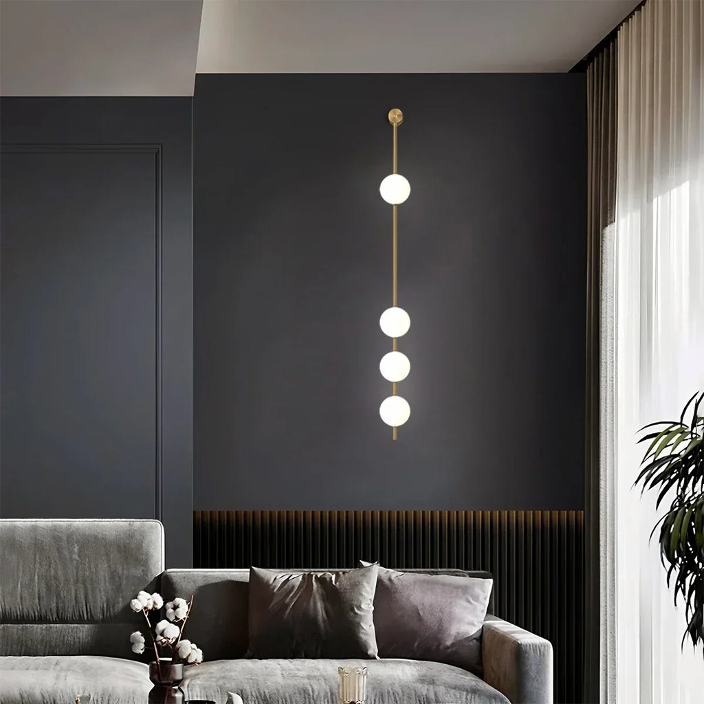 Vertical Balls Wall Lamp for Corridor | Desfino