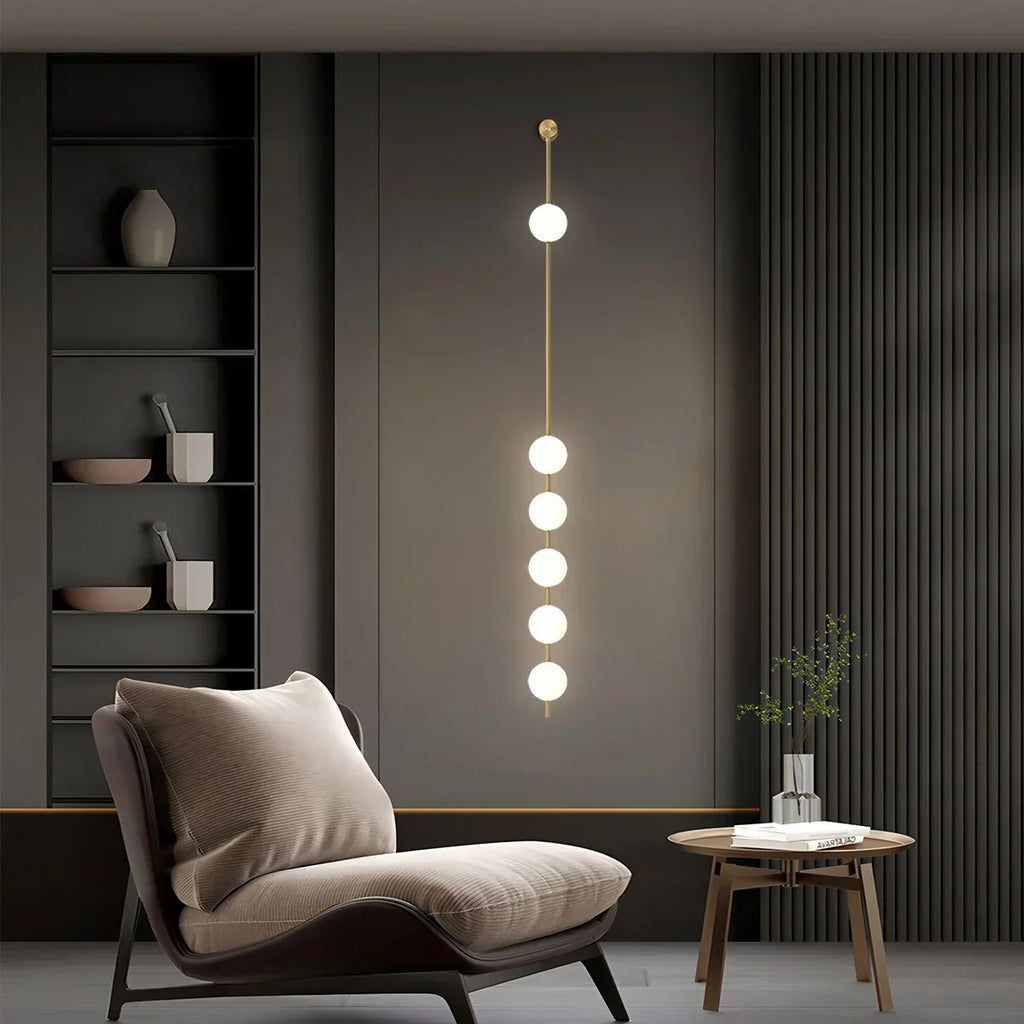 Vertical Balls Wall Lamp for Corridor | Desfino