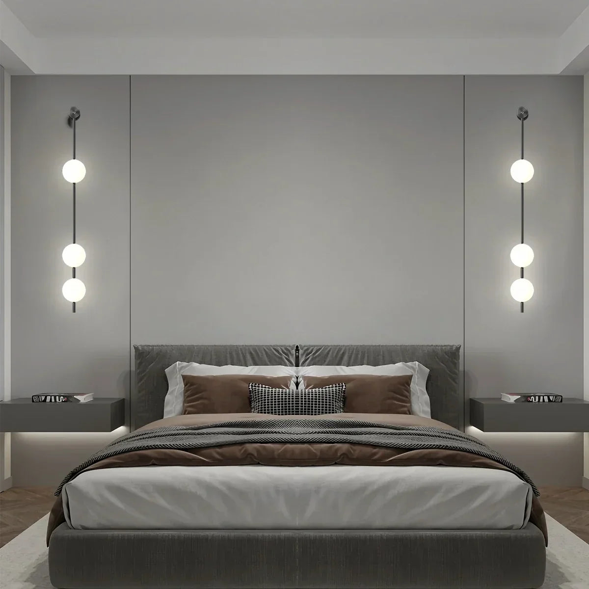 Vertical Balls Wall Lamp for Corridor | Desfino