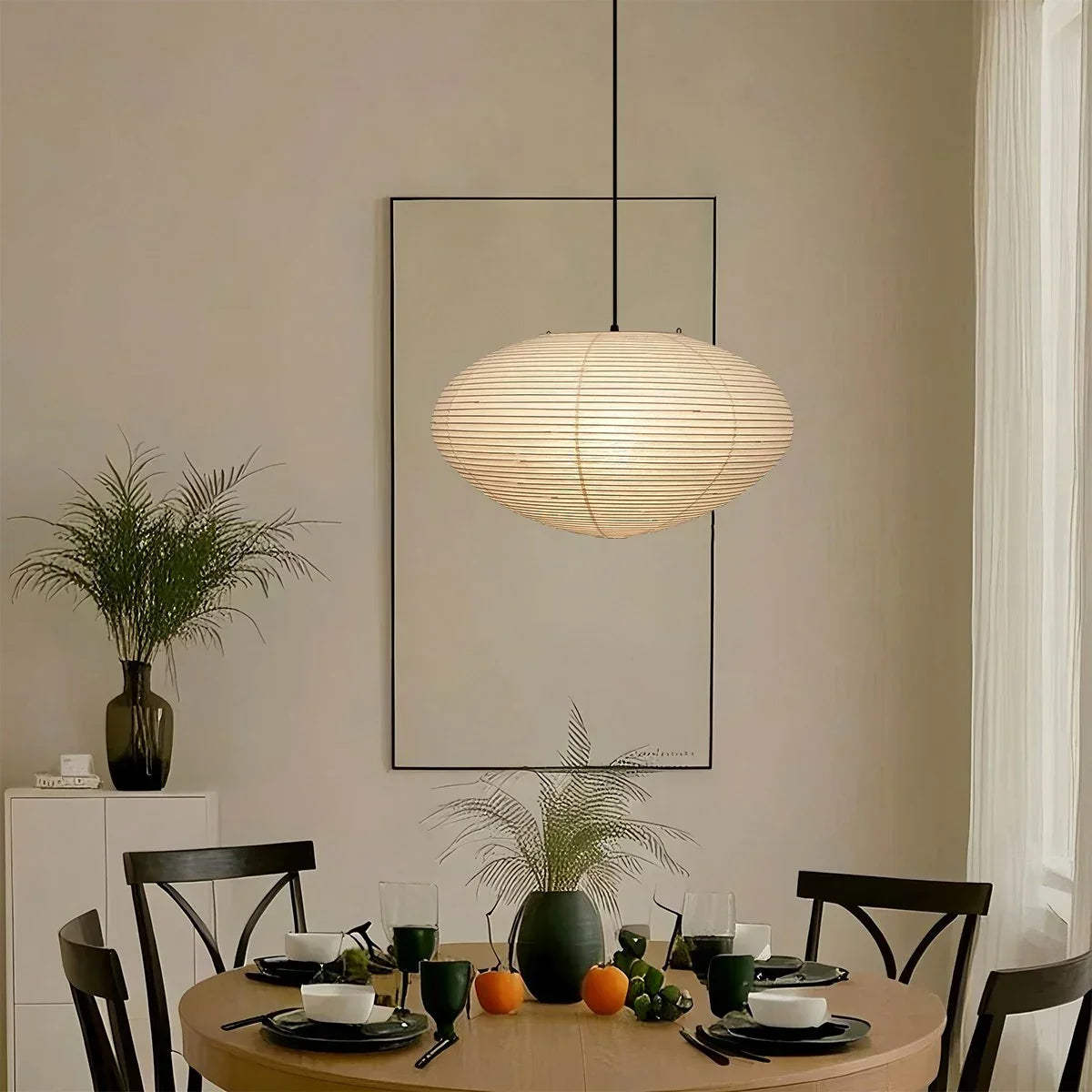Washi Paper A Series Pendant Light for Dining Room | Desfino