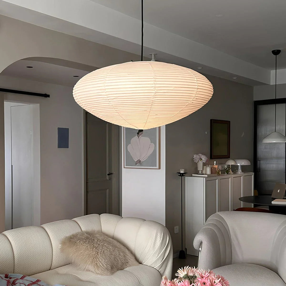 Washi Paper A Series Pendant Light for Dining Room | Desfino