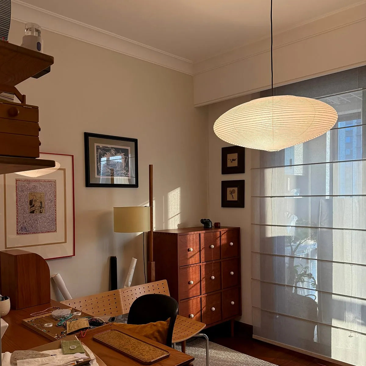 Washi Paper A Series Pendant Light for Dining Room | Desfino