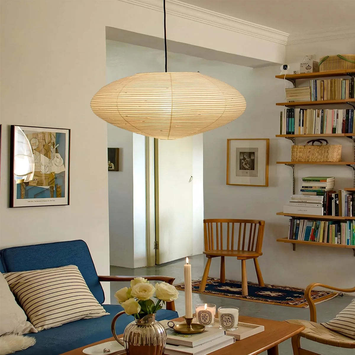 Washi Paper A Series Pendant Light for Dining Room | Desfino