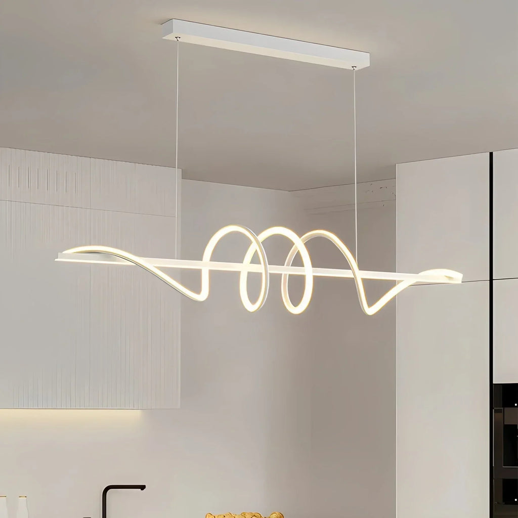 Linearer Kronleuchter Wave für das Esszimmer | Desfino