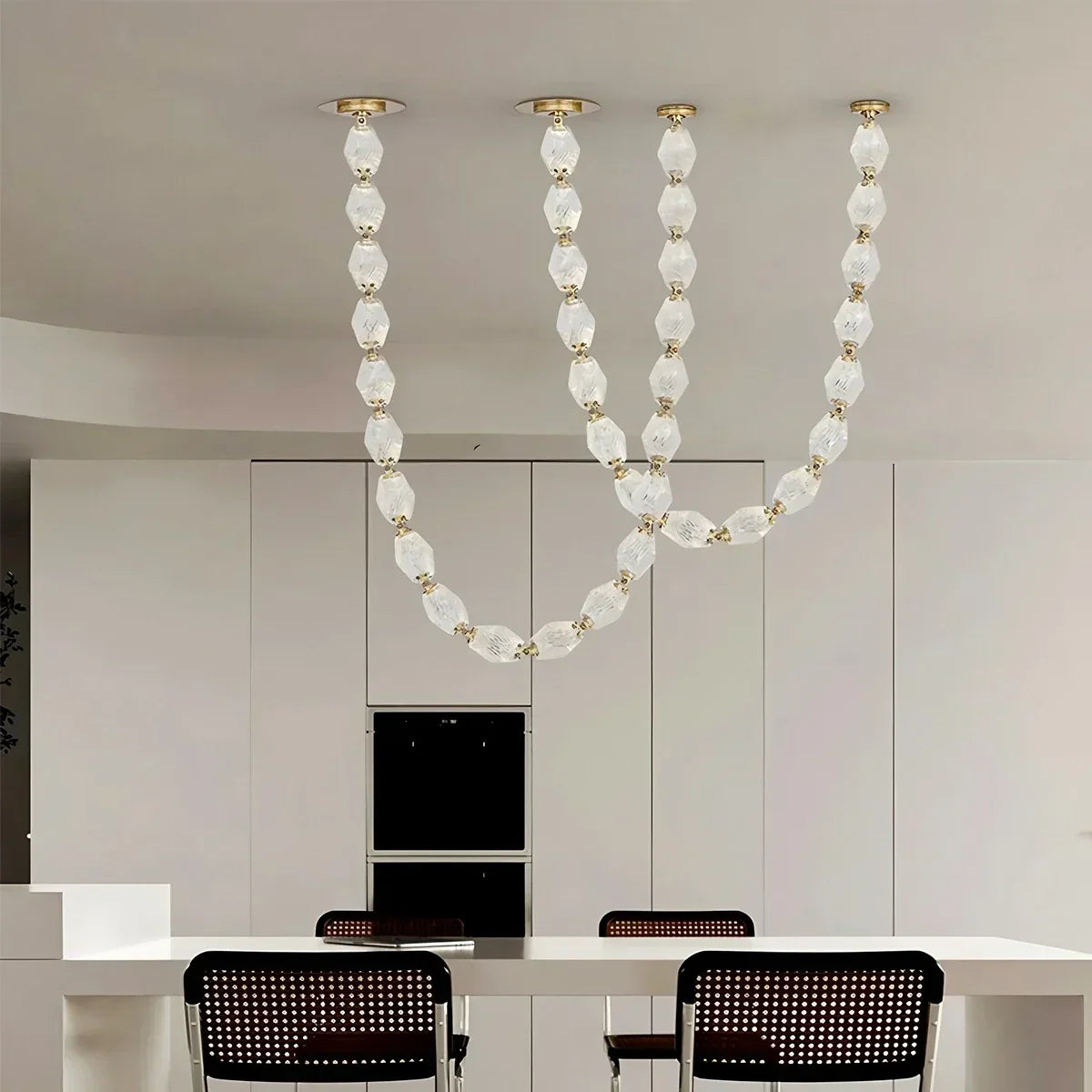 Zypheria Art Deco Czech Glass Beaded Chandelier | Desfino