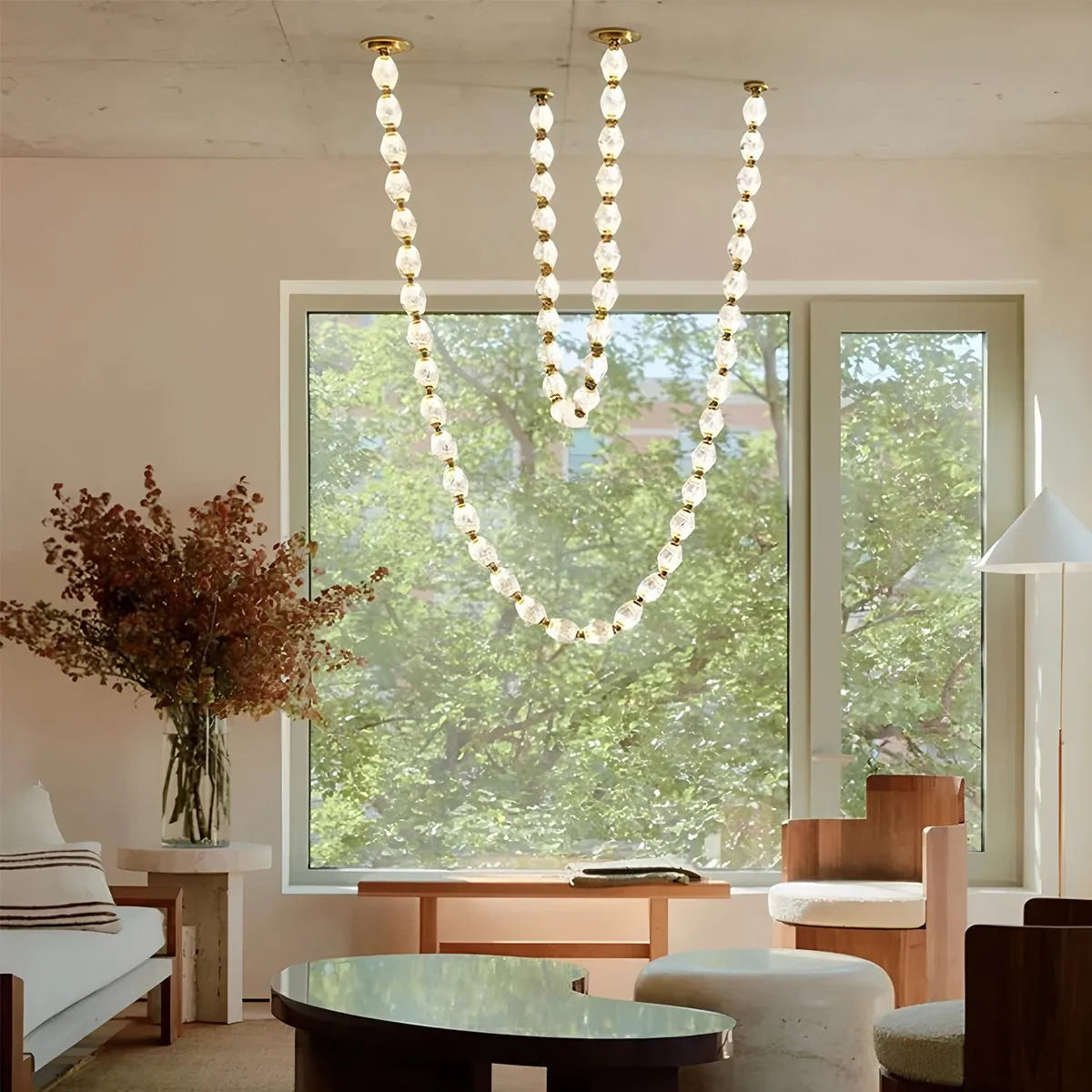 Zypheria Art Deco Czech Glass Beaded Chandelier | Desfino
