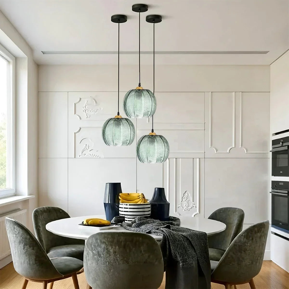 Aalin Frosted Glass Pendant Light for Dining Room | Desfino
