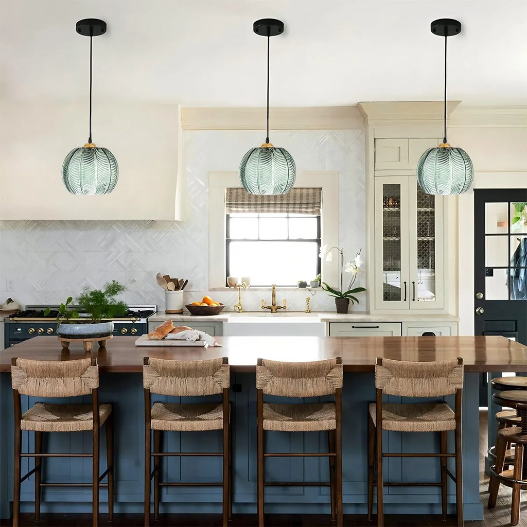Aalin Frosted Glass Pendant Light for Dining Room | Desfino