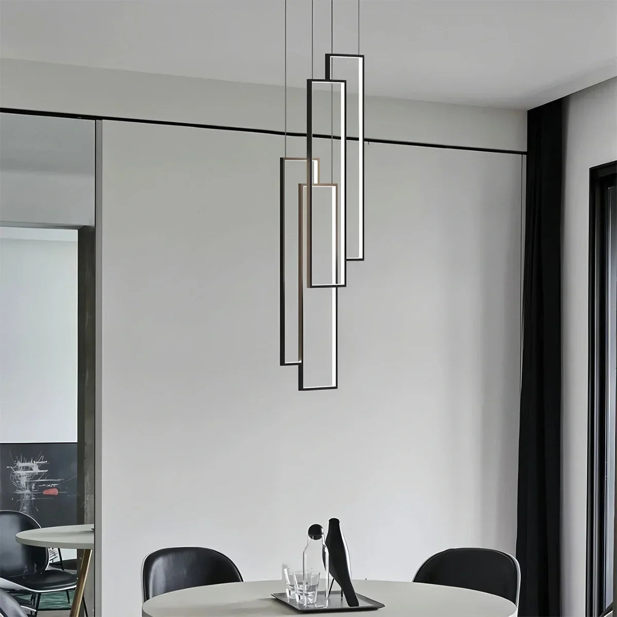 Aldarj Rectangular LED Staircase Chandelier | Desfino