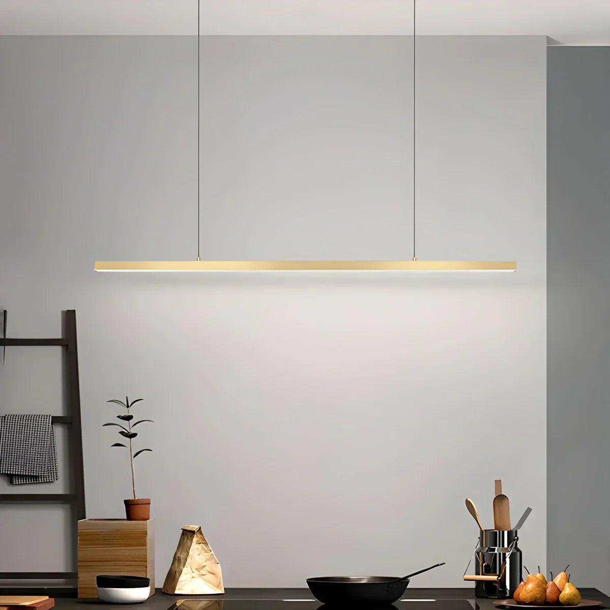 All Copper Minimalist Chandelier for Dining & Living Rooms | Desfino