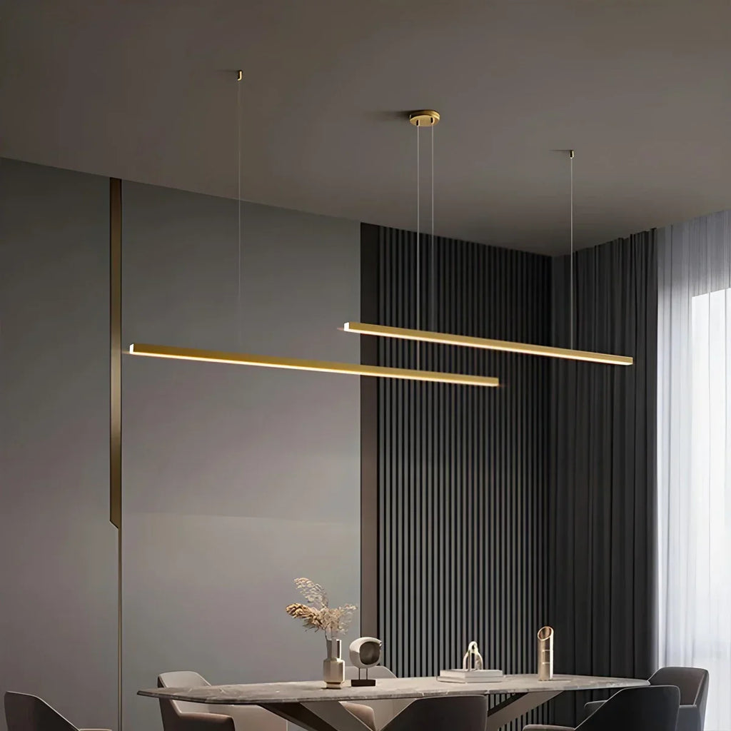 All Copper Minimalist Chandelier for Dining & Living Rooms | Desfino