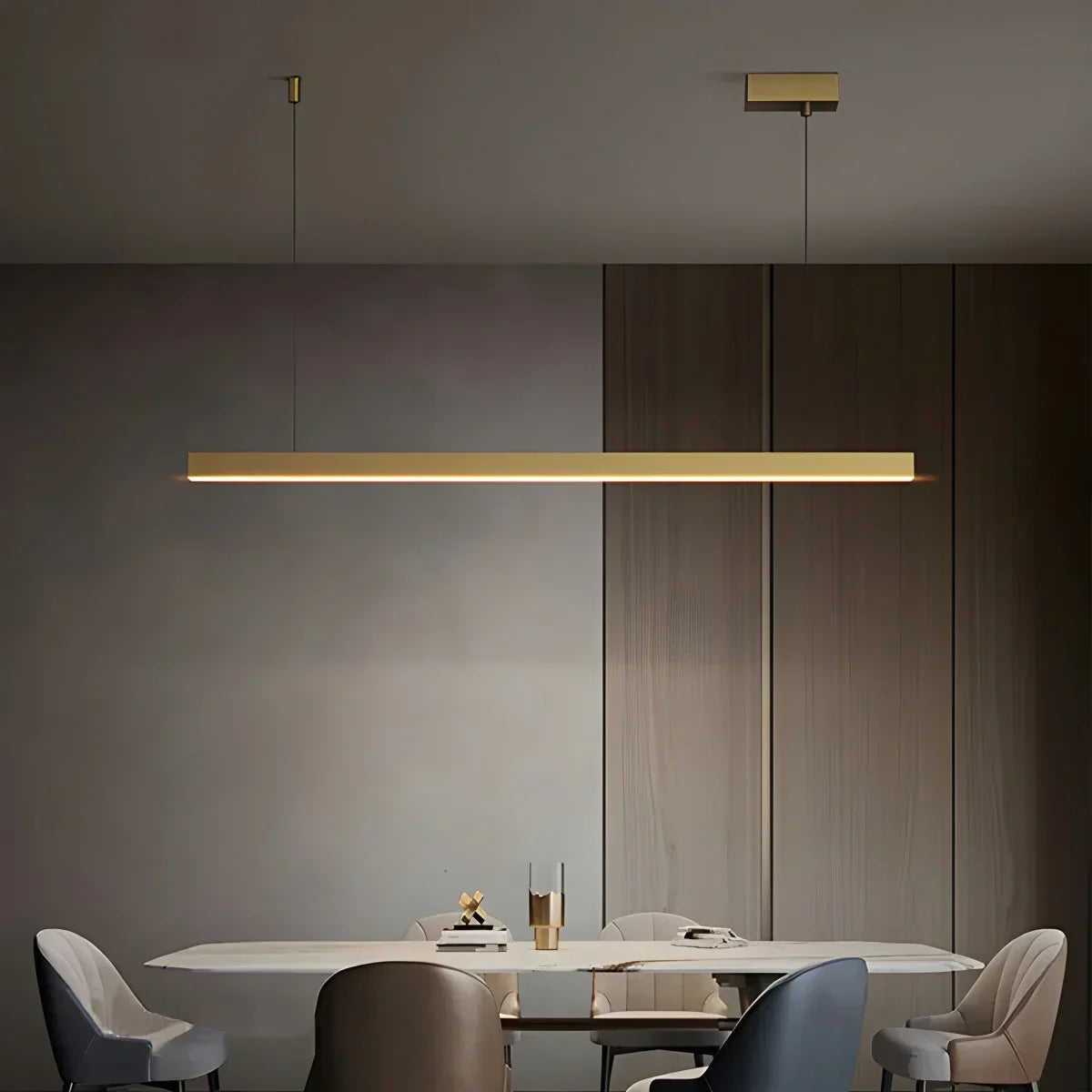 All Copper Minimalist Chandelier for Dining & Living Rooms | Desfino
