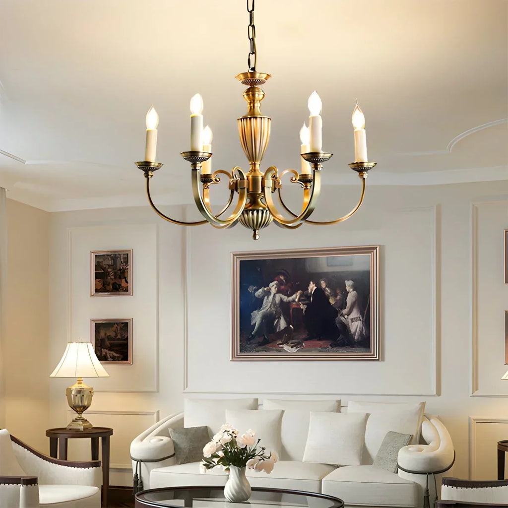 American Vintage Candle Copper Chandelier | Desfino