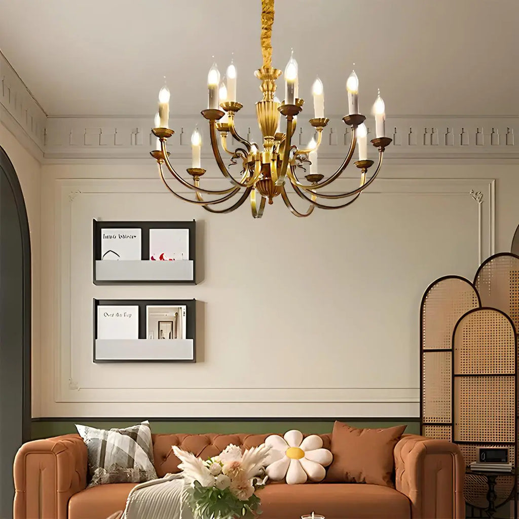American Vintage Candle Copper Chandelier | Desfino